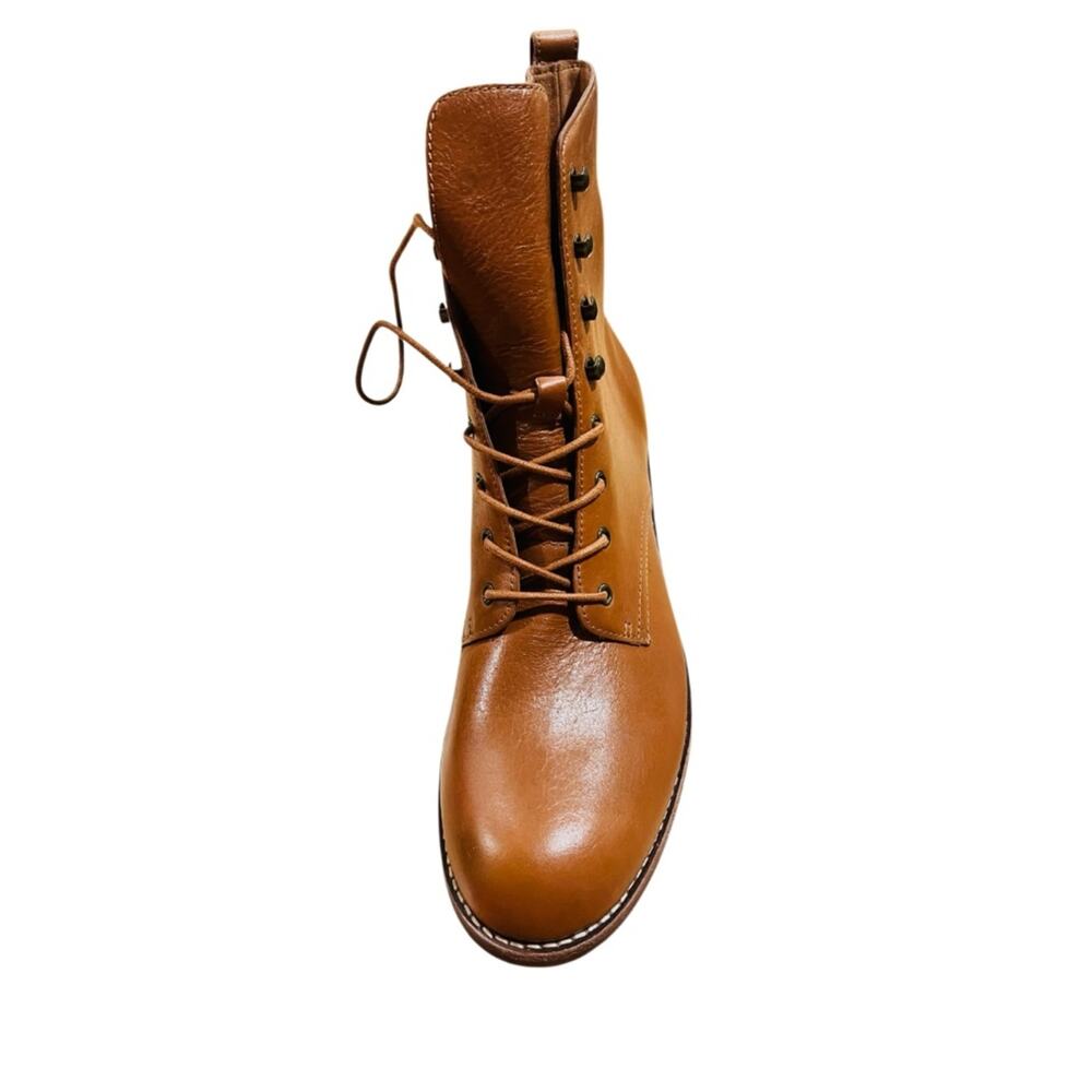 Madewell The Patti Lace-Up Boot English Saddle Size 11 NWOB - Picture 6 of 12